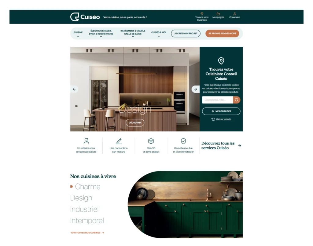 Site vitrine Cuiseo